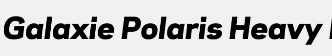 Galaxie Polaris Heavy Italic